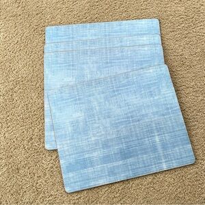 Pottery Barn Chambray Cork Placemats set of 4